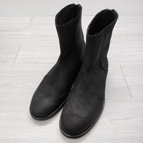 RIP VAN WINKLE Back Zip Boots 定価85800円 レザー 革 41サイズ RB-230 ブーツ ブラック メンズ リップヴァンウィンクル【中古】4-1012G◎