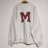 blurhms ROOTSTOCK Print Sweat Crew-neck P/O Big bROOTS23F26P 定価29700円 スウェット グレー メンズ ブラームス【中古】5-0115M∞