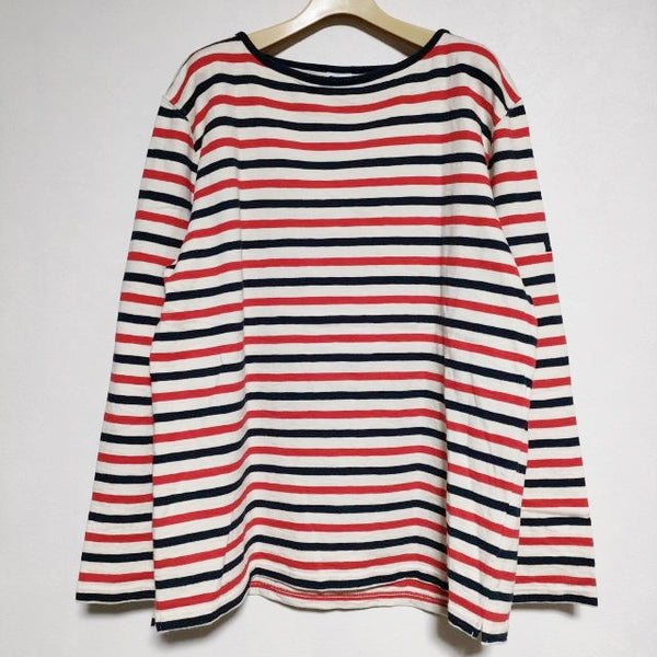 tieasy トリコロールカラー ボーダー 日本製 サイズ6  長袖Ｔシャツ カットソー ロンＴ マルチ メンズ ティージー【中古】5-0115M∞