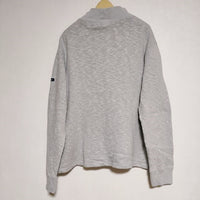 tieasy 起毛コットン モックネック 日本製 サイズ5 長袖Ｔシャツ カットソー ロンＴ グレー メンズ ティージー【中古】5-0115M∞