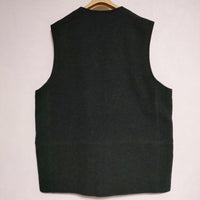 Steven Alan Vest 定価22000円 ウール ジップアップ 8125-186-0735 ベスト 22AW チャコールグレー メンズ スティーブンアラン【中古】4-1208T∞