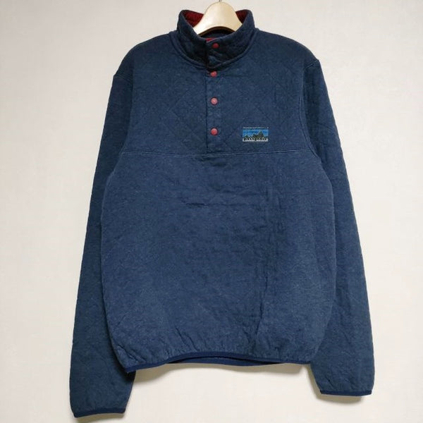 patagonia 25425 Men's Diamond Quilt Snap-T Pullover スナップ Tプルオーバー ジャケット ネイビー メンズ パタゴニア【中古】4-1215T∞