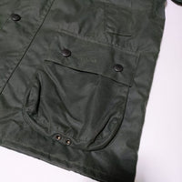 Barbour ビデイル BEDALE WAXED COTTON イギリス製 セージ C36/91CM オイルド ジャケット カーキ メンズ バブアー【中古】4-1215T∞