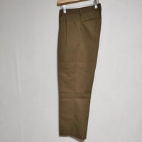 NEAT Wool Gabardine 2Tuck Trouser  ウールギャバスラックス トラウザーズ パンツ ブラウン メンズ ニート【中古】4-1215T∞