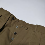 NEAT Wool Gabardine 2Tuck Trouser  ウールギャバスラックス トラウザーズ パンツ ブラウン メンズ ニート【中古】4-1215T∞