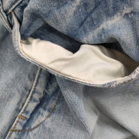 bukht B-31805 BASIC 5P SLIM DENIM PANTS USED加工スリムセルビッチ サイズ1/M デニムパンツ ライトブルー メンズ ブフト【中古】5-0405G♪