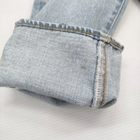 bukht B-31805 BASIC 5P SLIM DENIM PANTS USED加工スリムセルビッチ サイズ1/M デニムパンツ ライトブルー メンズ ブフト【中古】5-0405G♪
