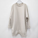 H BEAUTY&YOUTH BIG SWEAT PULLOVER 定価16500円 ラウンドネック スウェット ベージュ レディース エイチビューティアンドユース【中古】3-0423M◎