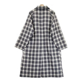 Graphpaper 新品 Fine Wool Check Padding Bal Collar Coat 定価105600円 ステンカラーコート グレー ホワイト グラフペーパー【中古】4-0923T♪