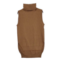 Graphpaper 新品 High Density Turtle Neck Vest GL203-80008 定価33000円 ニット ベスト ブラウン レディース グラフペーパー【中古】4-1003T♪