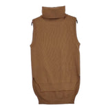 Graphpaper 新品 High Density Turtle Neck Vest GL203-80008 定価33000円 ニット ベスト ブラウン レディース グラフペーパー【中古】4-1003T♪