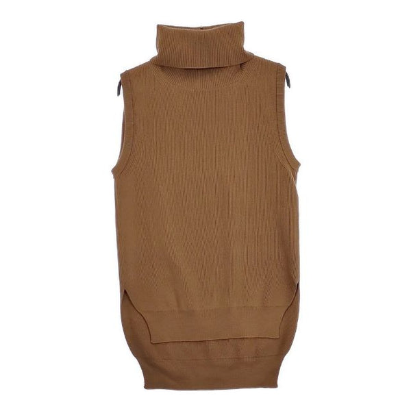 Graphpaper 新品 High Density Turtle Neck Vest GL203-80008 定価33000円 ニット ベスト ブラウン レディース グラフペーパー【中古】4-1003T♪