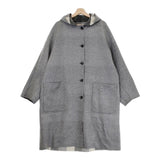 Graphpaper 新品 Double Faced Wool Reversible Hooded Coat GM213-10222 定価176000円 コート グレー メンズ グラフペーパー【中古】4-0923T♪