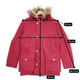 WOOLRICH ARCTIC PARKA アークティック 1702061 コヨーテファー ダウンジャケット レッド メンズ ウールリッチ【中古】4-1029A♪