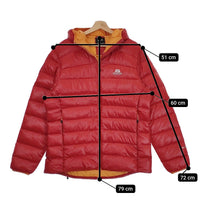 Mountain Equipment Dewline Hooded Jacket サイズXL ダウンジャケット レッド メンズ マウンテンイクイップメント【中古】4-1011A♪