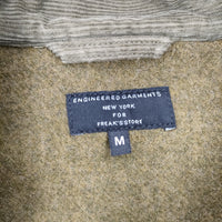 Engineered Garments ウール アメリカ製 サイズM ダッフルコート カーキ メンズ エンジニアードガーメンツ【中古】4-1105A♪