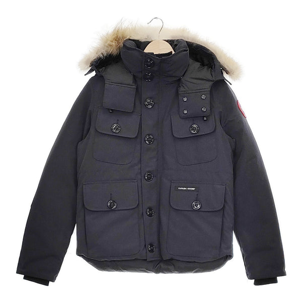 CANADA GOOSE ラッセルパーカー サイズS/P ダウンジャケット ネイビー メンズ カナダグース【中古】4-1105A♪