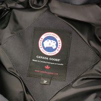 CANADA GOOSE ラッセルパーカー サイズS/P ダウンジャケット ネイビー メンズ カナダグース【中古】4-1105A♪