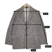 COOHEM Yonetomi SPRING TWILL TWEED JACKET ジャケット ブラック ホワイト メンズ コーヘン【中古】5-0226M∞