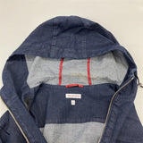 DRESSTERIOR 新品 ライトオンスデニムジップアップパーカー 定価35200円 ジャケット ネイビー メンズ ドレステリア【中古】4-1028M∞