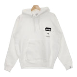 poet meets dubwise 新品 SPACE.E HOODIE 定価14080円 SPEHD-0054 M スウェット パーカー ホワイト ポエットミーツダブワイズ【中古】4-1103T♪