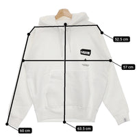 poet meets dubwise 新品 SPACE.E HOODIE 定価14080円 SPEHD-0054 M スウェット パーカー ホワイト ポエットミーツダブワイズ【中古】4-1103T♪