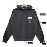 poet meets dubwise 新品 SPACE.E HOODIE 定価14080円 SPEHD-0054 M スウェット パーカー ブラック ポエットミーツダブワイズ【中古】4-1103T♪