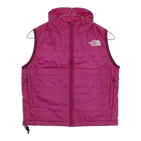 THE NORTH FACE NYJ81401 中綿ベスト PERTEX プリマロフト サイズ100 キッズサイズ 子供用 ベスト ピンク ザノースフェイス【中古】4-0924T♪