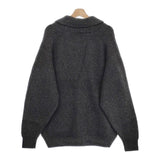 HERILL 新品 Rib Stitch Shawl Cardigan 22-080-HL-8320-3 定価143000円 カシミヤカーディガン チャコールグレー ヘリル【中古】4-0924T♪#