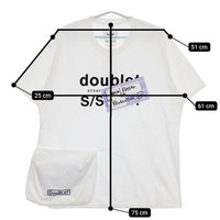 doublet Revolution別注 40TH ANNIVERSARY PACKABLE T-SHIRT 半袖Ｔシャツ カットソー ホワイト メンズ ダブレット【中古】5-0623S∞