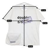 doublet Revolution別注 40TH ANNIVERSARY PACKABLE T-SHIRT 半袖Ｔシャツ カットソー ホワイト メンズ ダブレット【中古】5-0623S∞