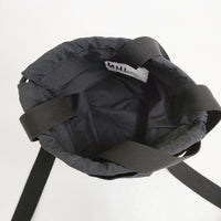 MHL. 新品 RECYCLE NYLON TAFFETA DRAWSTRING BAG S 595-4193511 ショルダーバッグ チャコールグレー メンズ エムエイチエル【中古】5-0710G∞