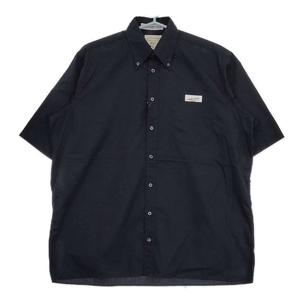 INDIVIDUALIZED SHIRTS/Adam et Rope WILD LIFE TAILOR ボタンダウン 半袖シャツ ブラック メンズ インディビジュアライズドシャツ/アダムエロペ/ワイルドライフテーラー【中古】5-0623S∞