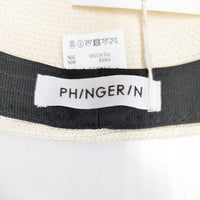 PHINGERIN 新品 POGO CAP 定価26400円 PD-241-HA-031 サイズM 帽子 ハット オフホワイト メンズ フィンガリン【中古】5-0726S◎