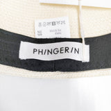 PHINGERIN 新品 POGO CAP 定価26400円 PD-241-HA-031 サイズM 帽子 ハット オフホワイト メンズ フィンガリン【中古】5-0726S◎