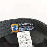 NEWHATTAN JAZZ刺繍ロゴ ONESIZE コットン 帽子 キャップ ブラック メンズ ニューハッタン【中古】5-0901G◎