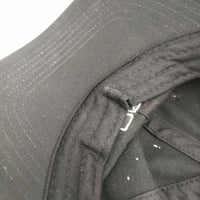 NEWHATTAN JAZZ刺繍ロゴ ONESIZE コットン 帽子 キャップ ブラック メンズ ニューハッタン【中古】5-0901G◎