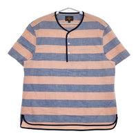 BEAMS PLUS/J.CREW SHORT SLEEVE SHIRT 定価13200円 半袖シャツ 24SS ブルー ピンク メンズ ビームスプラス/ジェイクルー【中古】5-0623S∞