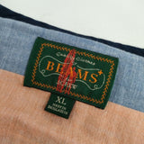 BEAMS PLUS/J.CREW SHORT SLEEVE SHIRT 定価13200円 半袖シャツ 24SS ブルー ピンク メンズ ビームスプラス/ジェイクルー【中古】5-0623S∞