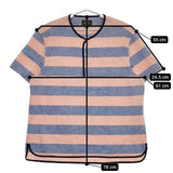 BEAMS PLUS/J.CREW SHORT SLEEVE SHIRT 定価13200円 半袖シャツ 24SS ブルー ピンク メンズ ビームスプラス/ジェイクルー【中古】5-0623S∞