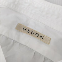 HEUGN james コットンポプリンレギュラーカラーシャツ 長袖シャツ ホワイト メンズ ユーゲン【中古】5-0108M∞