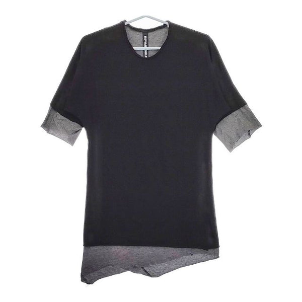 RIP VAN WINKLE DOUBLE DOLMAN RW-132 定価18000円 半袖Ｔシャツ カットソー ブラック グレー メンズ リップヴァンウィンクル【中古】5-0501S∞