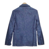 REMI RELIEF デニム 加工 テーラードジャケット ネイビー メンズ レミレリーフ【中古】5-0312M∞