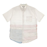 VISVIM LUNGTA STARS OXFORD B.D. SHIRT 切替 星条旗 半袖シャツ ホワイト メンズ ビズビム/ヴィズヴィム【中古】5-0501S∞