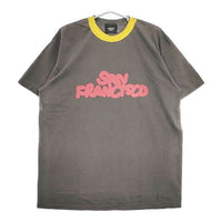 today edition 新品 Printed Ringer SAN FRANCISCO SS Tee 定価8800円 半袖Ｔシャツ カットソー グレー メンズ トゥデイエディション【中古】5-0501S∞