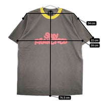 today edition 新品 Printed Ringer SAN FRANCISCO SS Tee 定価8800円 半袖Ｔシャツ カットソー グレー メンズ トゥデイエディション【中古】5-0501S∞