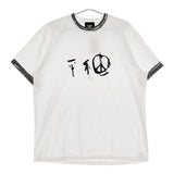 today edition 新品 Peace Mark #02 SS Tee 定価7700円 半袖Ｔシャツ カットソー ホワイト グレー メンズ トゥデイエディション【中古】5-0501S∞