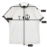 today edition 新品 Peace Mark #02 SS Tee 定価7700円 半袖Ｔシャツ カットソー ホワイト グレー メンズ トゥデイエディション【中古】5-0501S∞