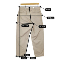 adam et Rope ドライツイル アンクルテーパードパンツ 定価12980円 GMS-01280-A パンツ ベージュ メンズ アダムエロペ【中古】4-1204G△