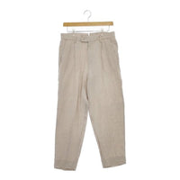BEAUTY&YOUTH UNITED ARROWS リネン １Ｐ ルーズパンツ 定価14300円 1214-139-7402 パンツ ベージュ メンズ ビューティアンドユース【中古】5-0317M∞